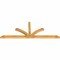 Ekena Millwork Richland Rough Sawn Timber Gable Bracket, Western Red Cedar, 108"W x 40"H x 4"D x 4"F, 9/12 Pitch GBW108X40X0404RIC00RWR - alternate 2